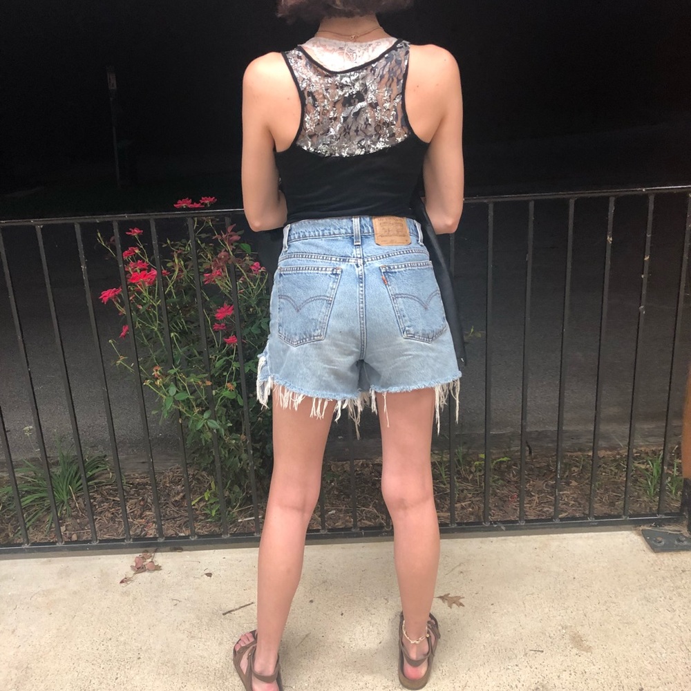 Lace Floral Racerback Tanktop - Picture 6 of 7